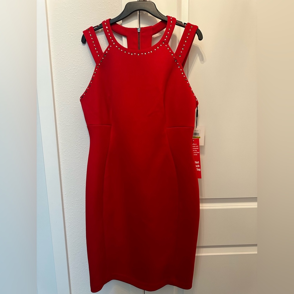 Calvin Klein Women's Double Strapped Sheath Dress